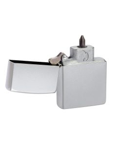 Bit Safe Screwdriver Satin Chrome Case